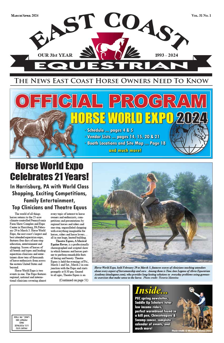 East Coast Equestrian Magazine cover image