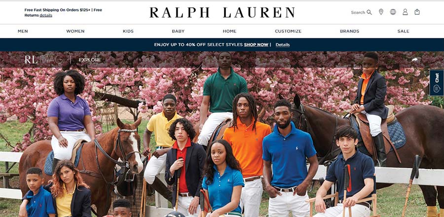 Ralph Lauren website